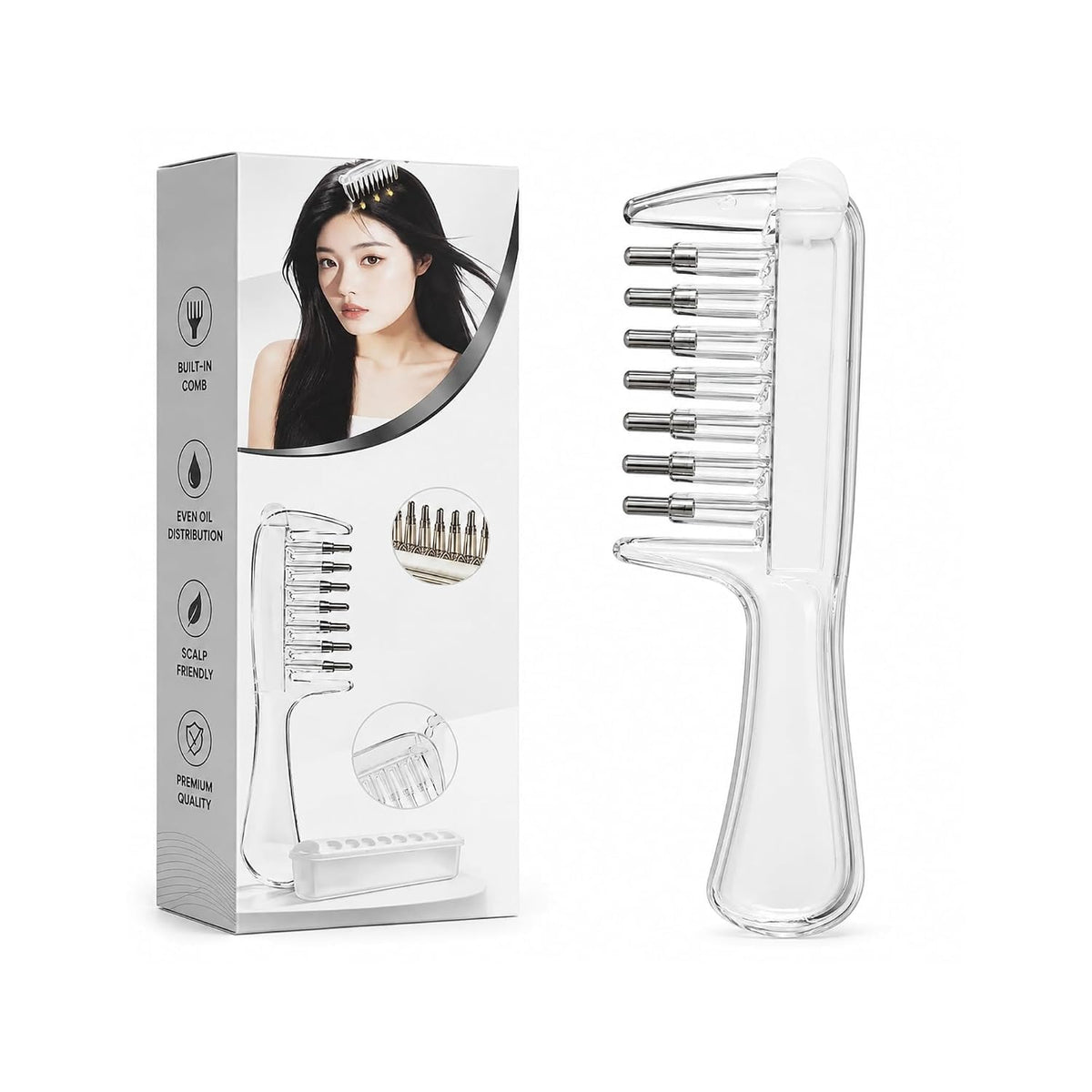 Scalp Oil Applicator Comb with Massage