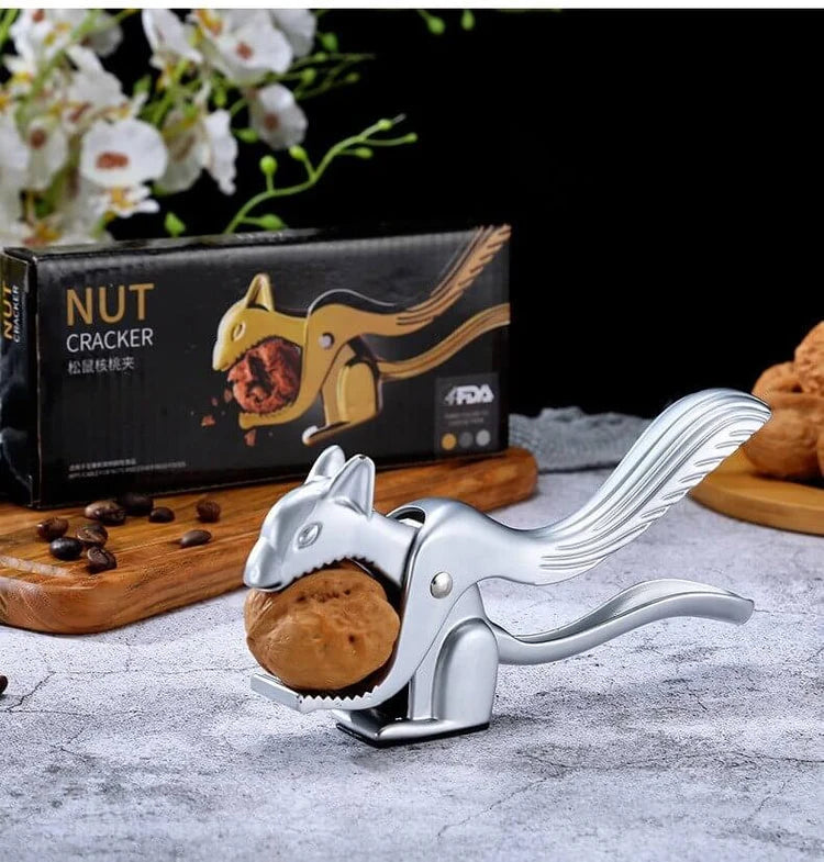 Stainless Steel Squirrel-Shaped Nutcracker