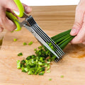5-Blade Stainless Steel Kitchen Herb & Vegetable Scissors