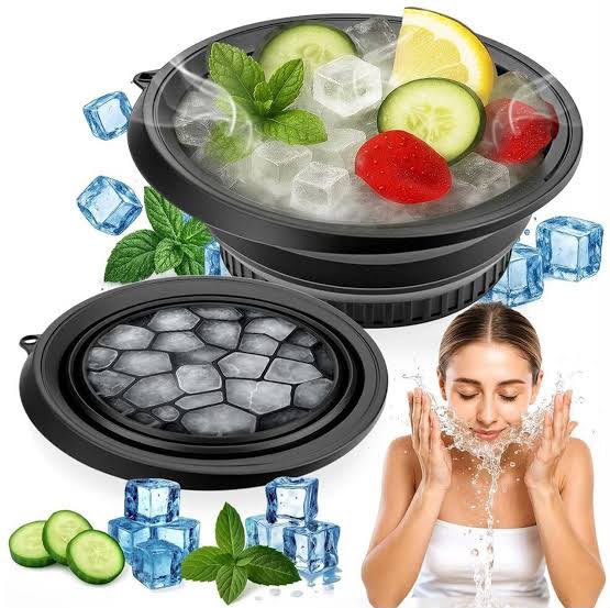 Multi-Purpose Ice Cube & Cooling Face Bath Bowl