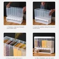 6-Compartment Grain & Food Storage Dispenser