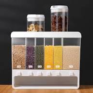 6-Compartment Grain & Food Storage Dispenser