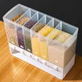 6-Compartment Grain & Food Storage Dispenser