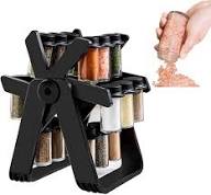 Manual Spice & Herb Grinder with Storage Rack