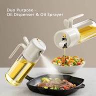 2-in-1 Oil Spray & Pour Dispenser Bottle