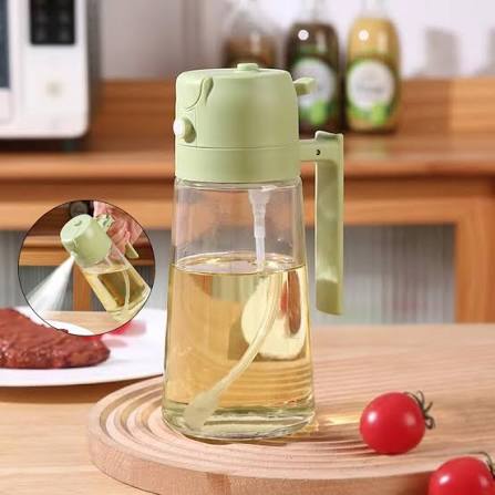 2-in-1 Oil Spray & Pour Dispenser Bottle